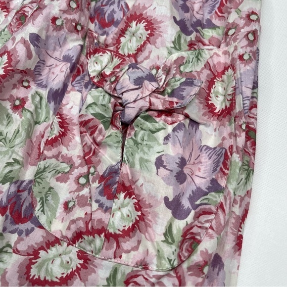 Laura Ashley Mother Child Vintage Romper Jumper Floral Cottagecore Cotton Boho - Picture 5 of 12